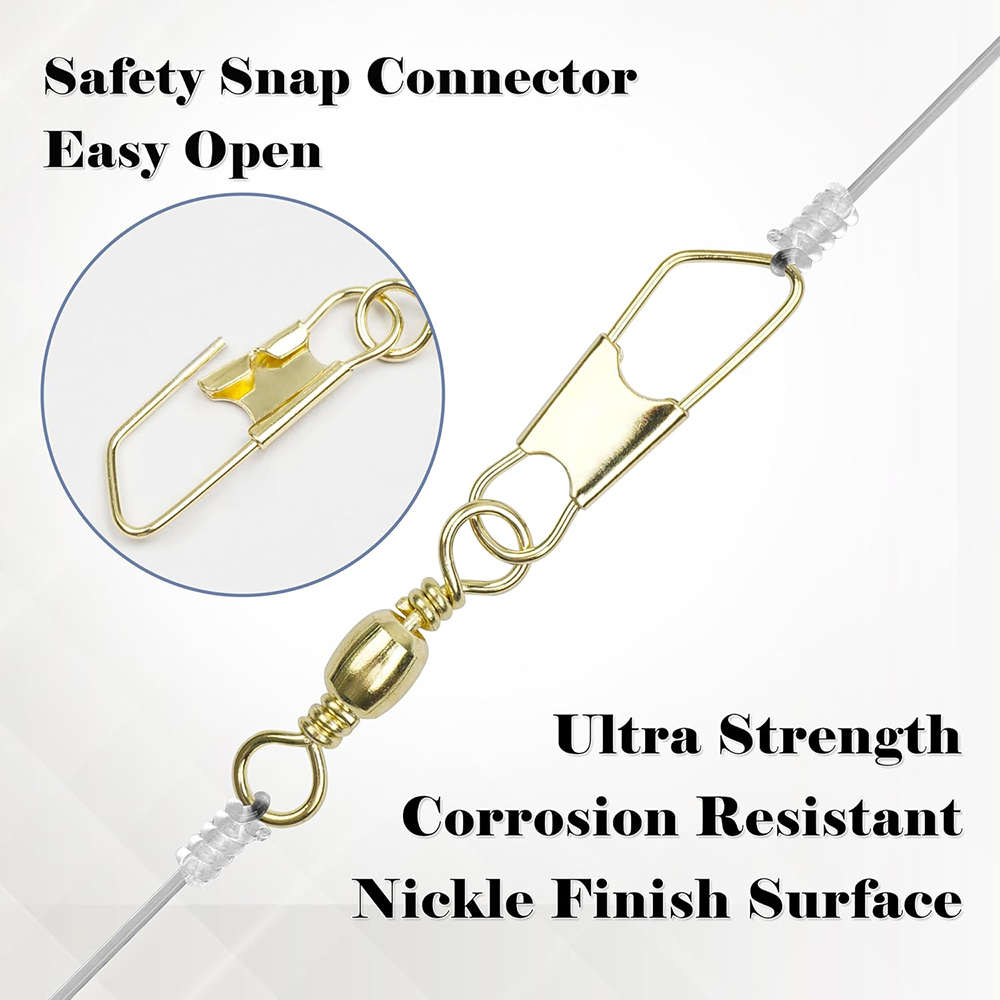 50Pcs Gold Fishing Barrel Swiv - مراجعة Fishing Lure Accessories وسعره