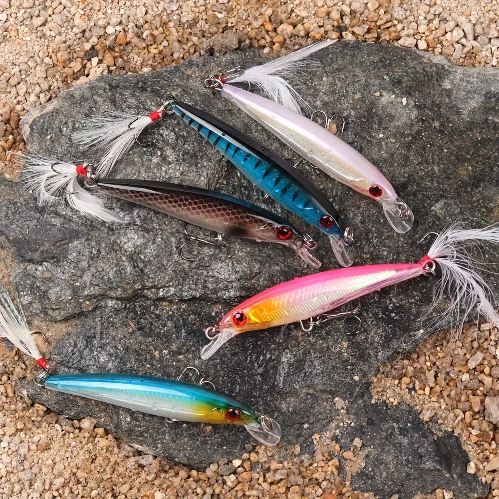 Laser 3D Eyes Bionic Minnow Fi - مراجعة Fishing Lure Box وسعره