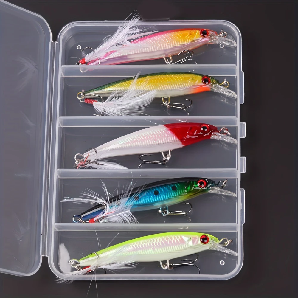 Laser 3D Eyes Bionic Minnow Fi - مراجعة Fishing Lure Box وسعره