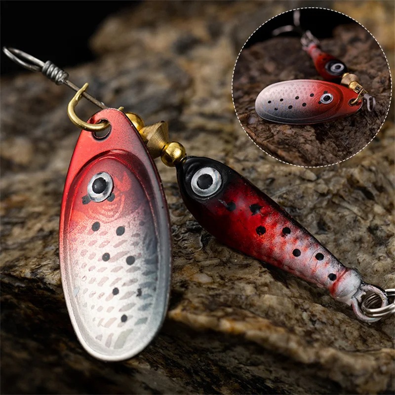 Fishing Spinner Lure Metal Rot - مراجعة Fishing Lure Blade Bait وسعره