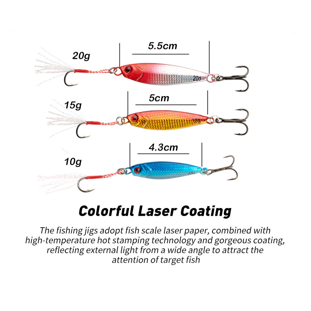 Metal Jig 5pcs Set Fishing Lur - مراجعة Fishing Lure Spinner وسعره