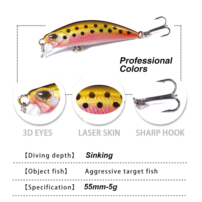 WESTBASS 1PX Micro Minnow Lure - مراجعة Fishing Lure Popper وسعره