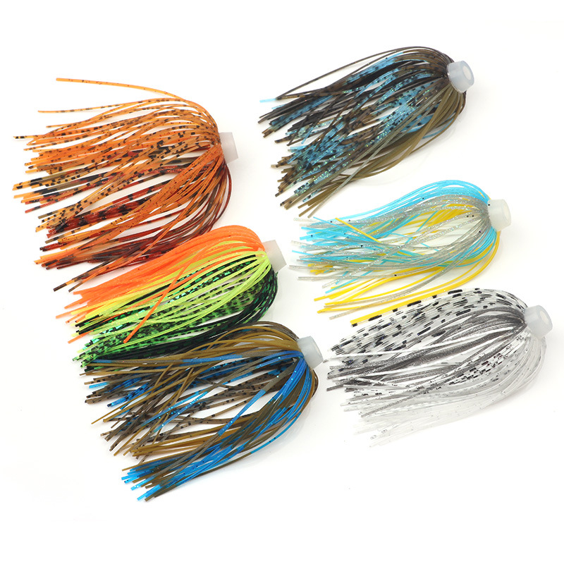 5 pcs/lot 88 Strands 64mm Sili - مراجعة Fishing Lure Buzzbait وسعره