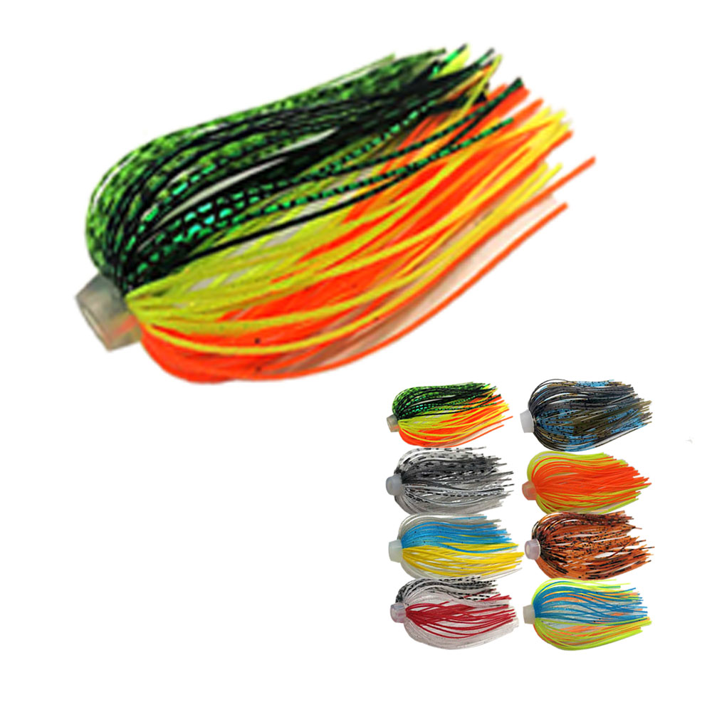 5 pcs/lot 88 Strands 64mm Sili - مراجعة Fishing Lure Buzzbait وسعره
