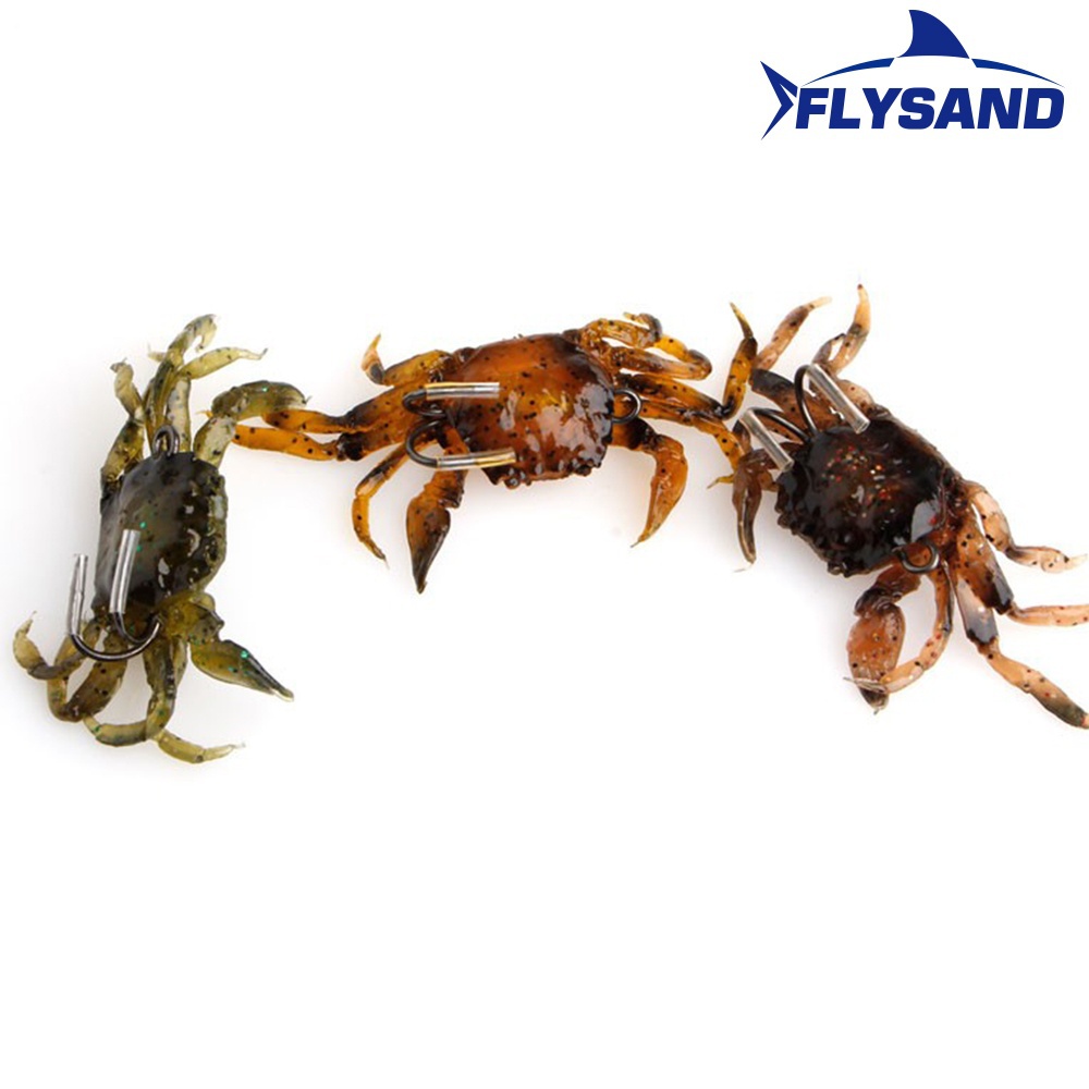 FLYSAND Bionic Crab Silicone S - مراجعة Fishing Lure Soft Plastic وسعره