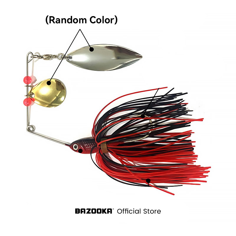 Bazooka 15g 18g Spinnerbait Fi - مراجعة Fishing Lure Buzzbait وسعره