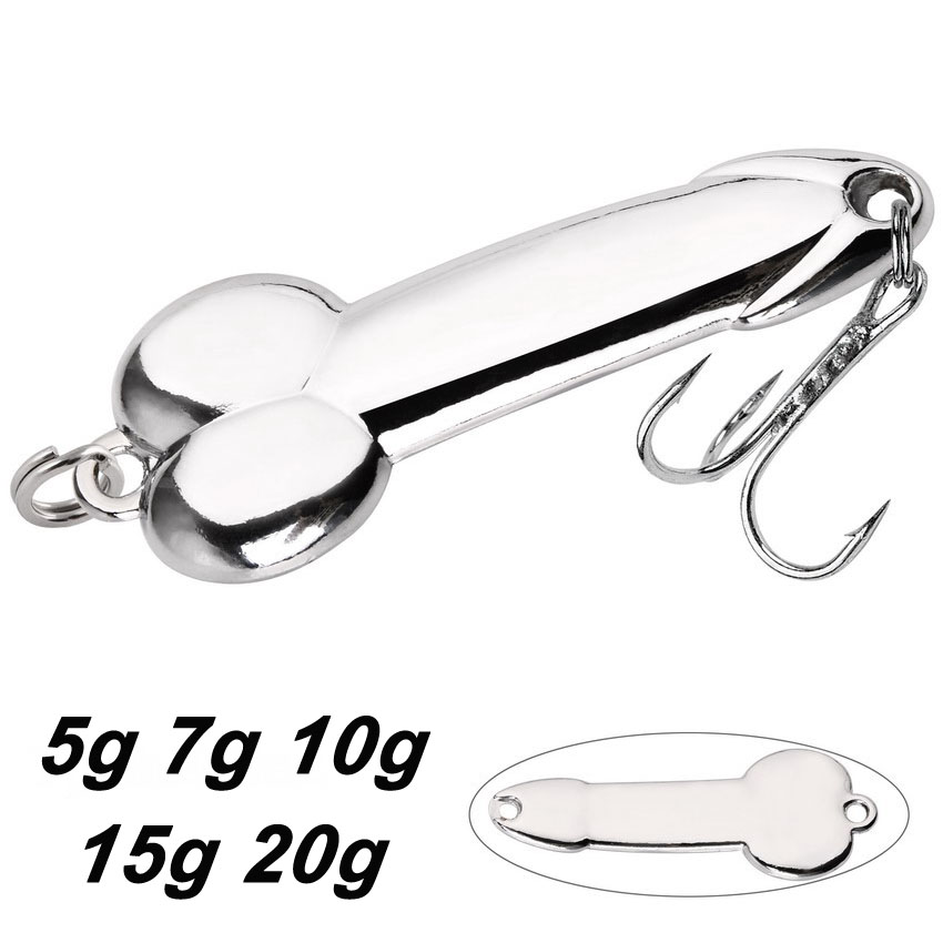 Metal Spoon Penis Shape Fishin - مراجعة Fishing Lure Spoon وسعره