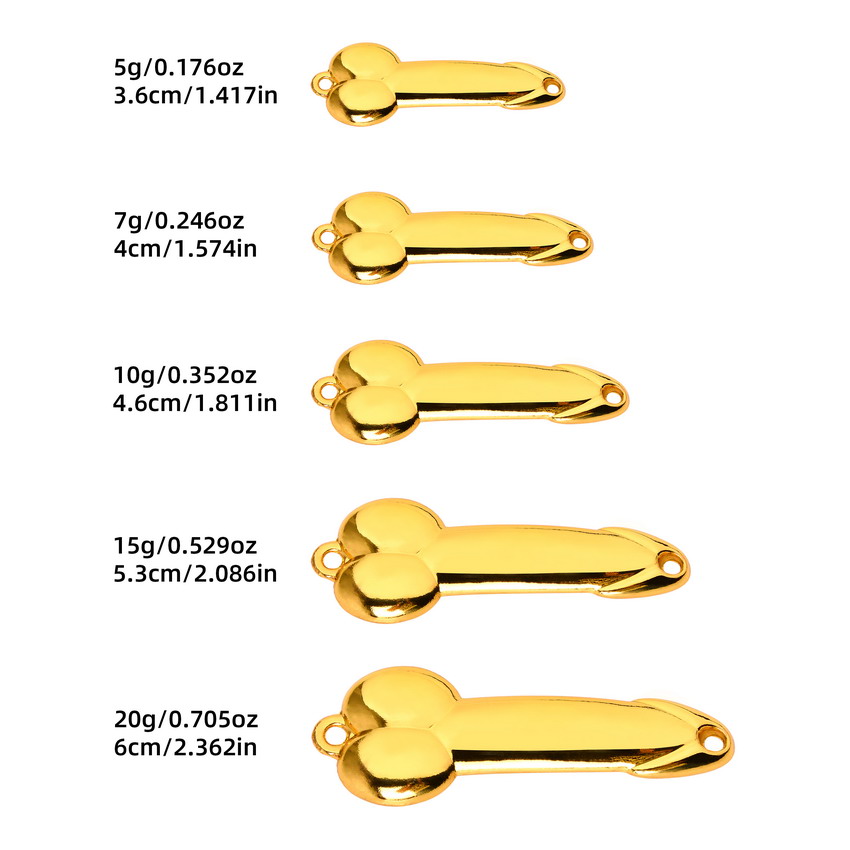 Metal Spoon Penis Shape Fishin - مراجعة Fishing Lure Spoon وسعره