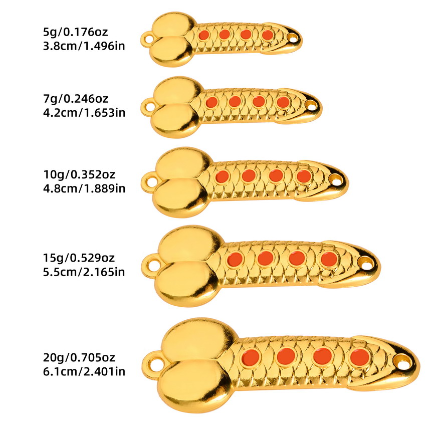Metal Spoon Penis Shape Fishin - مراجعة Fishing Lure Spoon وسعره