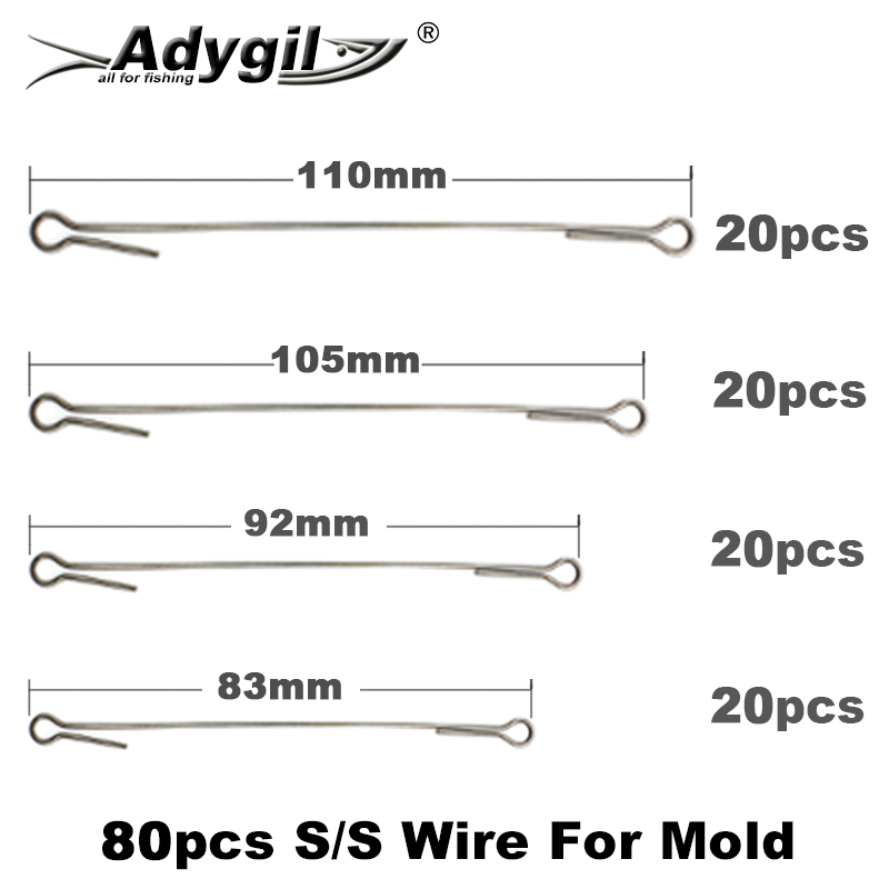 Adygil DIY Fishing 80pcs S/S W - مراجعة Fishing Lure Jig وسعره