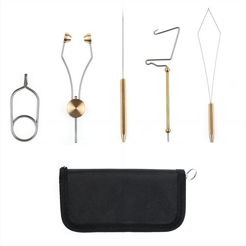 5 In 1 Fly Tying Tools Kit Fly - مراجعة Fishing Lure Making Kit وسعره