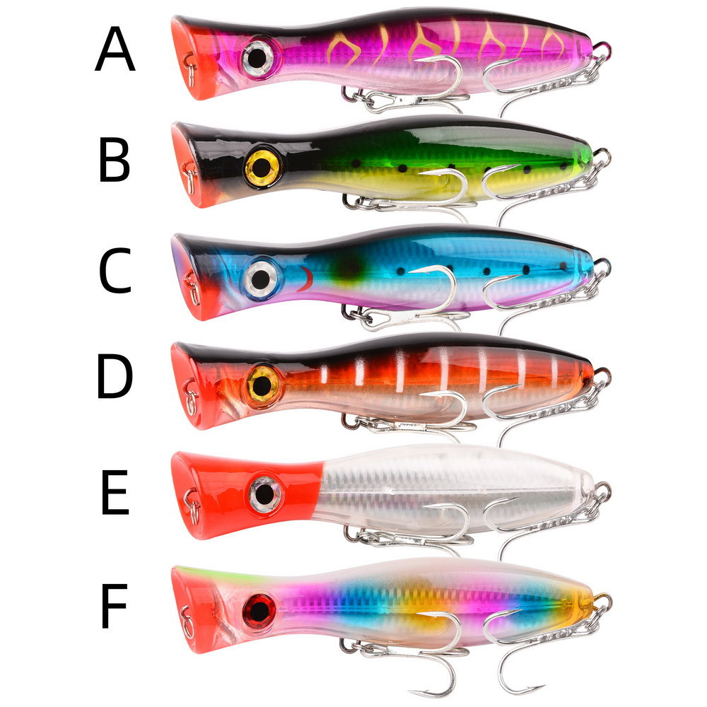 1pc 43g/83g Big Popper Floatin - مراجعة Fishing Lure Popper وسعره