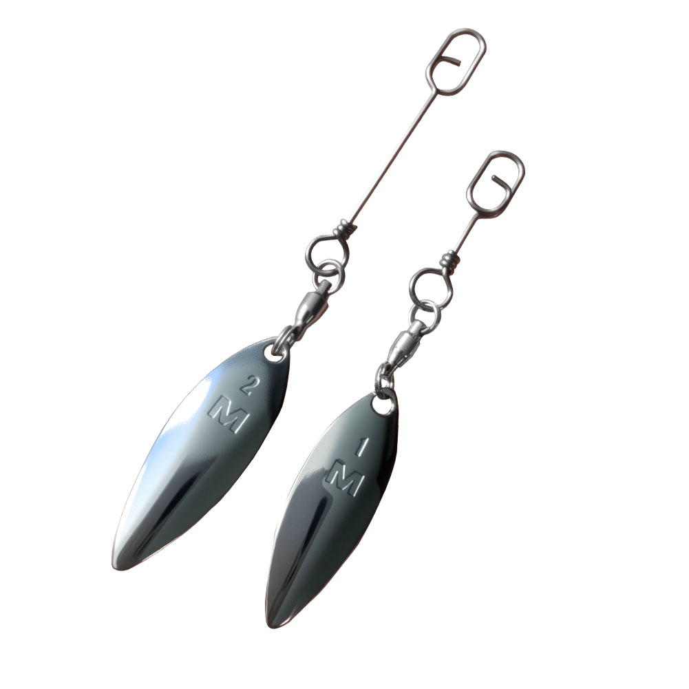 10pcs Willowleaf Blades Spinne - مراجعة Fishing Lure Blade Bait وسعره