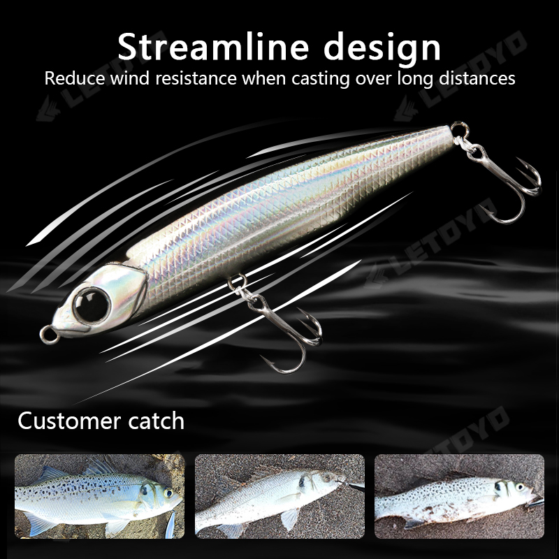 LETOYO Sinking Pencil 17g 12g- - مراجعة Fishing Lure Swimbait وسعره