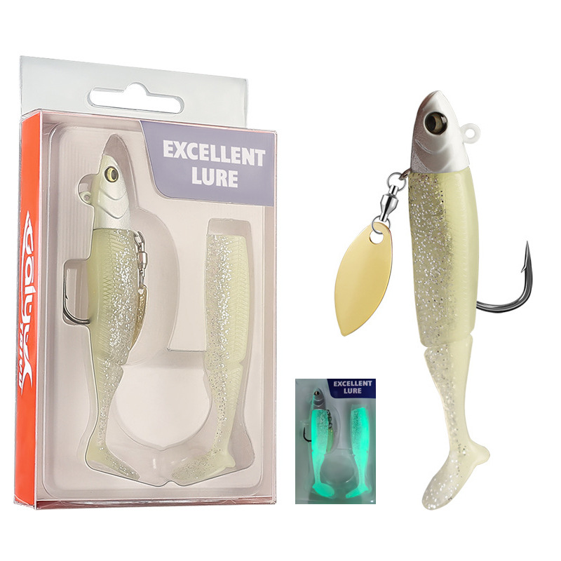 1Pcs Soft Swimbait Fishing Lur - مراجعة Fishing Lure Blade Bait وسعره