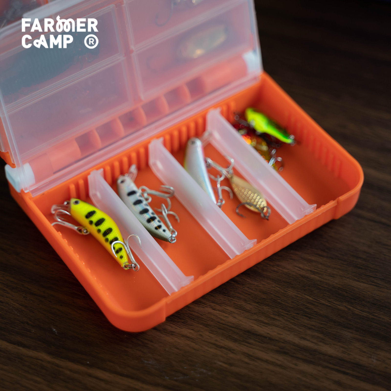 Portable Double Layer Fishing  - مراجعة Fishing Lure Spoon وسعره