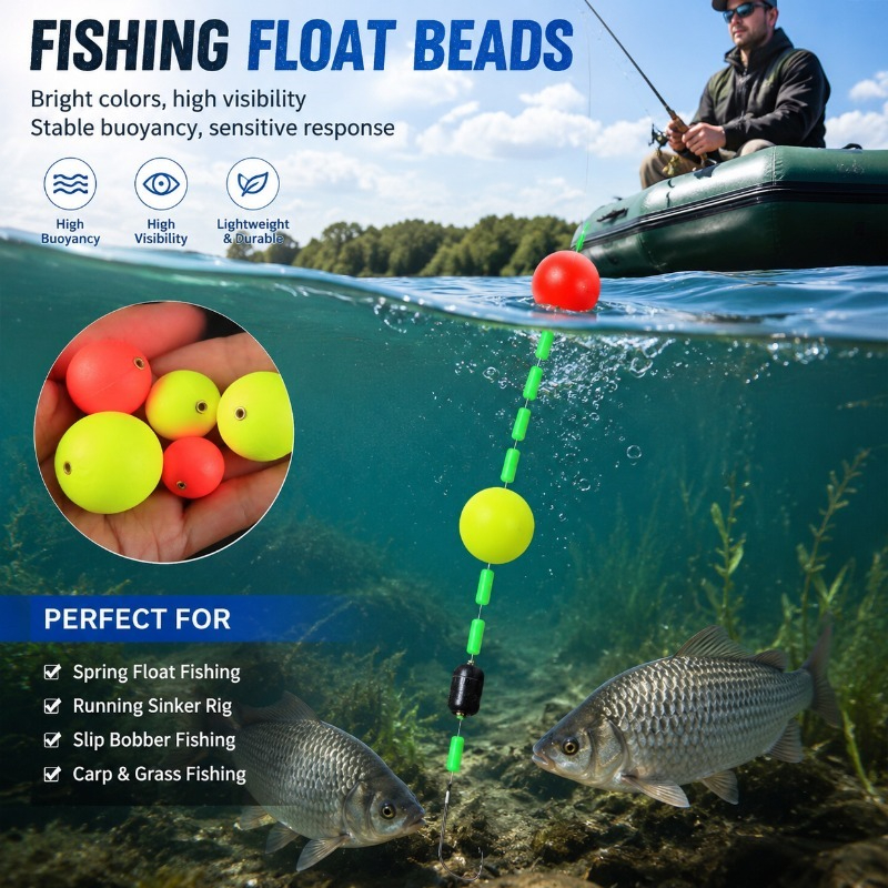 Fishing Float Bobber Set Round - مراجعة Fishing Lure Topwater وسعره