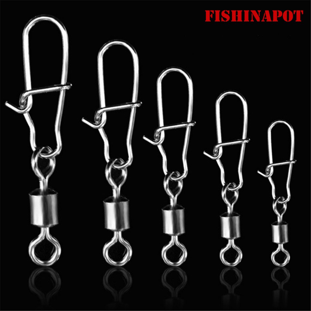 FISHINAPOT 30pcs/lot 2#-10# St - مراجعة Fishing Lure Spinner وسعره