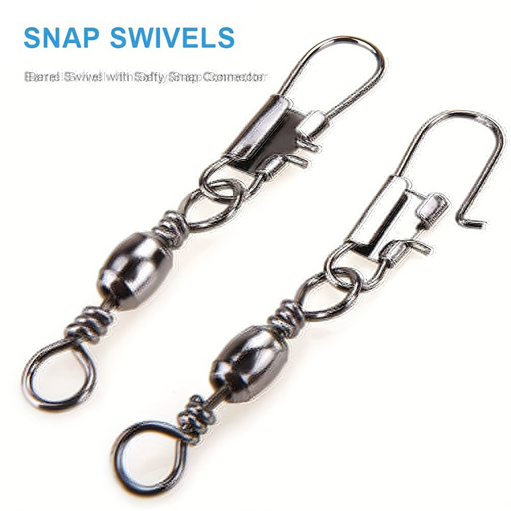 100Pcs/Lot 4#6#8#10#12# Swivel - مراجعة Fishing Lure Accessories وسعره