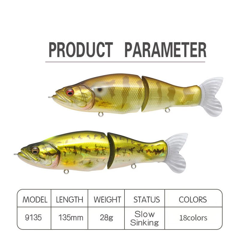 Swimbait Fishing Lure 135mm 31 - مراجعة Fishing Lure Popper وسعره