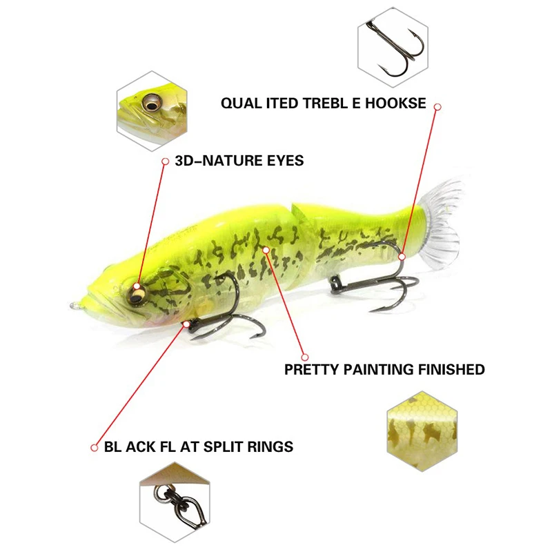 Swimbait Fishing Lure 135mm 31 - مراجعة Fishing Lure Popper وسعره