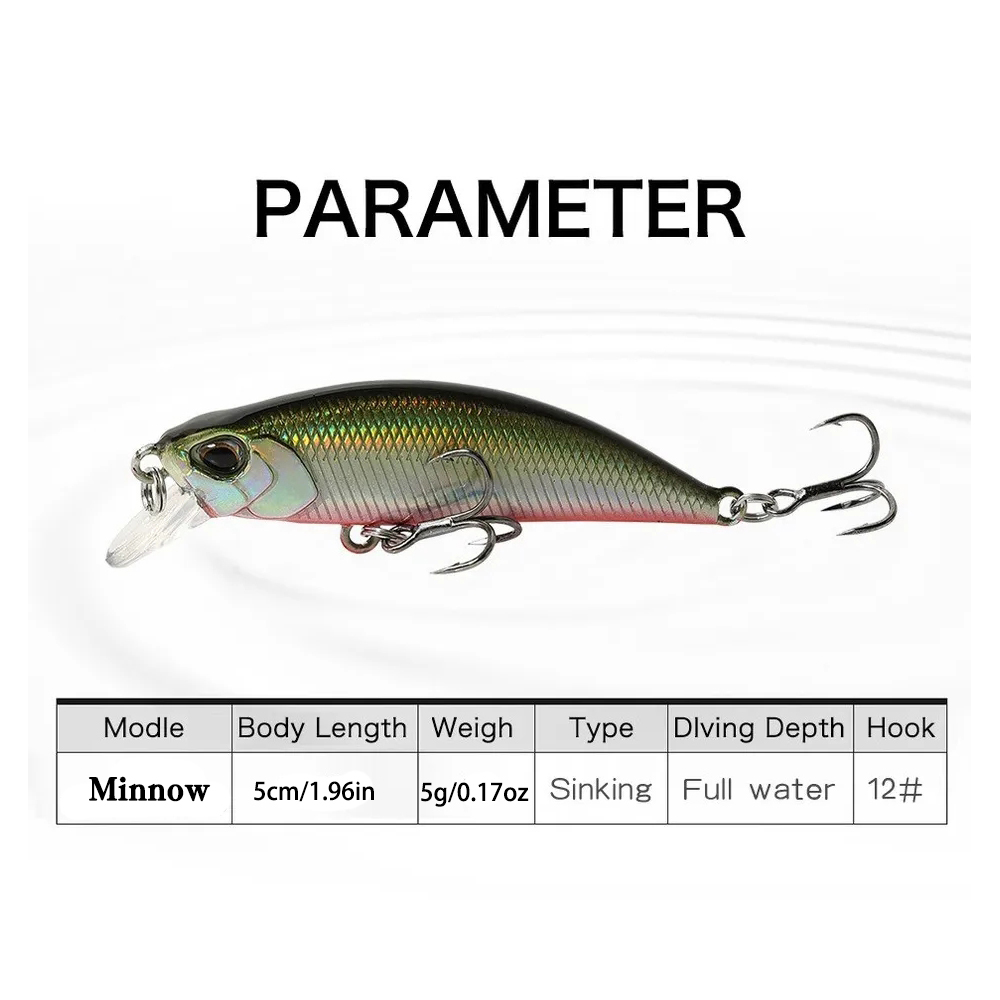 15Pcs Sinking Minnow Fishing L - مراجعة Fishing Lure Jerkbait وسعره