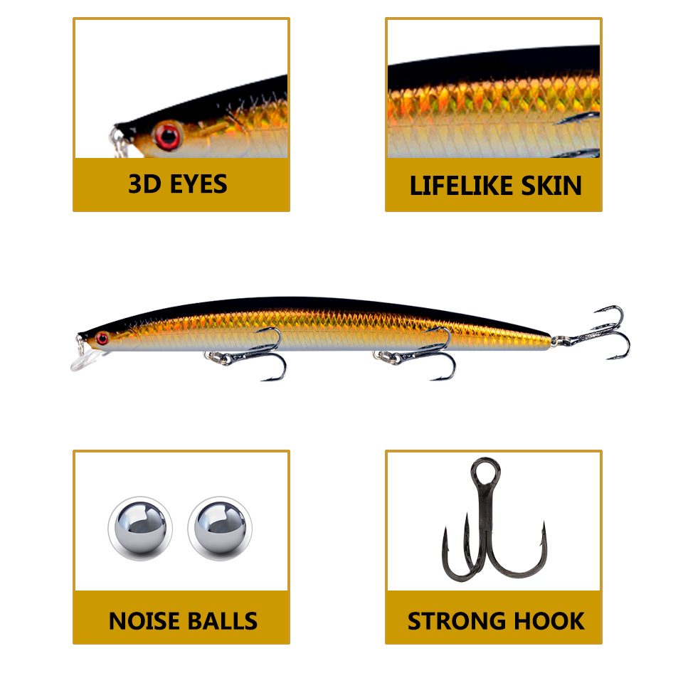 18cm 24g Minnow Fishing Lure L - مراجعة Fishing Lure Crankbait وسعره