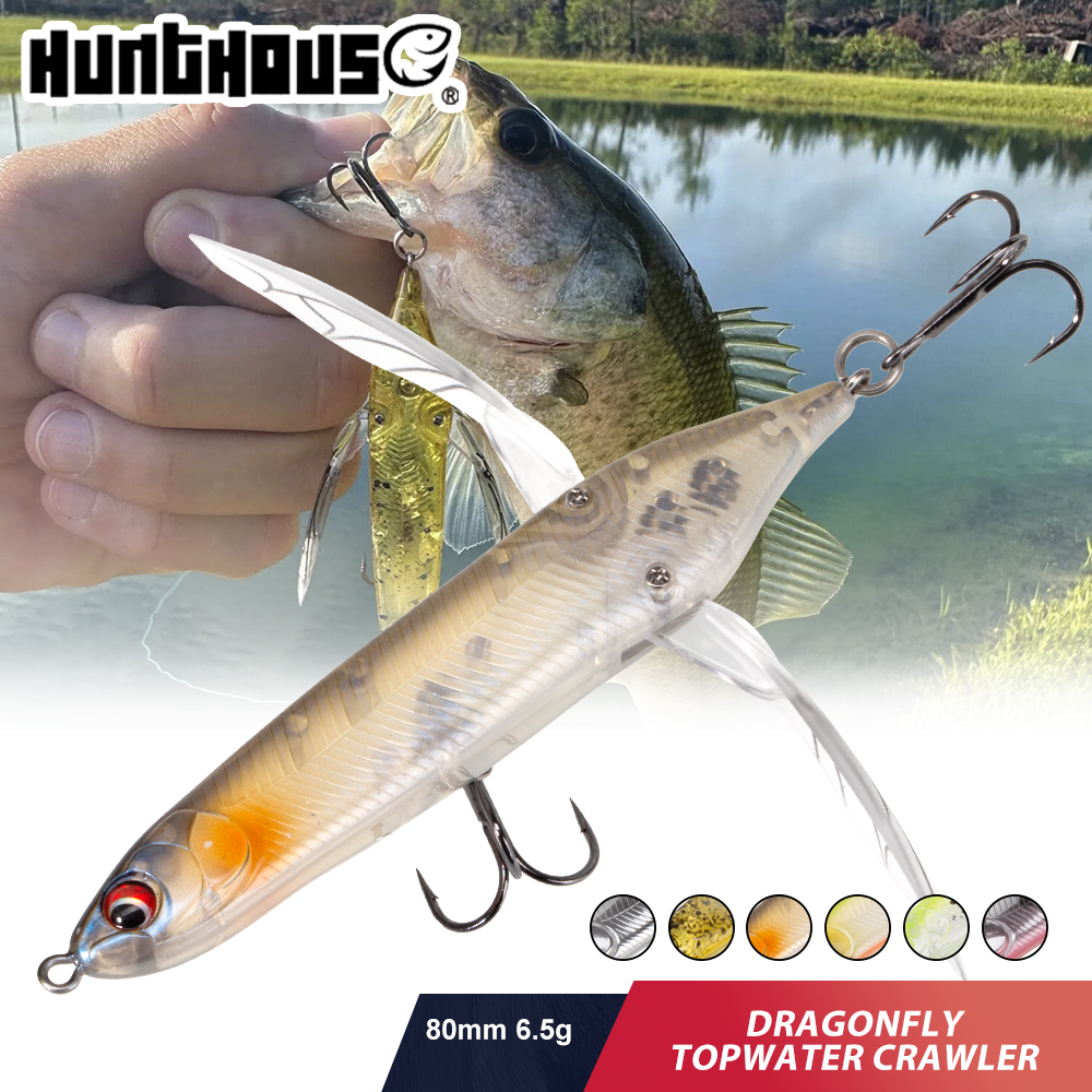 Hunthouse Floating Topwater Dr - مراجعة Fishing Lure Popper وسعره