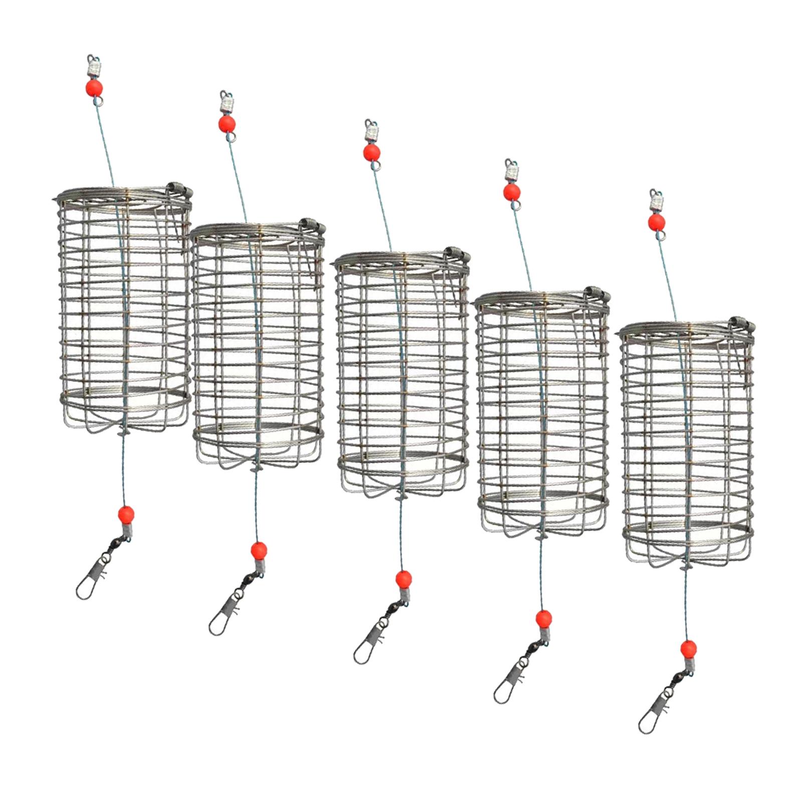 5x Solid Fishing Feeder Cage T - مراجعة Fishing Lure Topwater وسعره