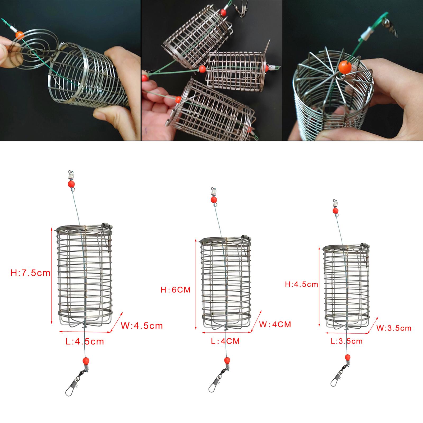 5x Solid Fishing Feeder Cage T - مراجعة Fishing Lure Topwater وسعره