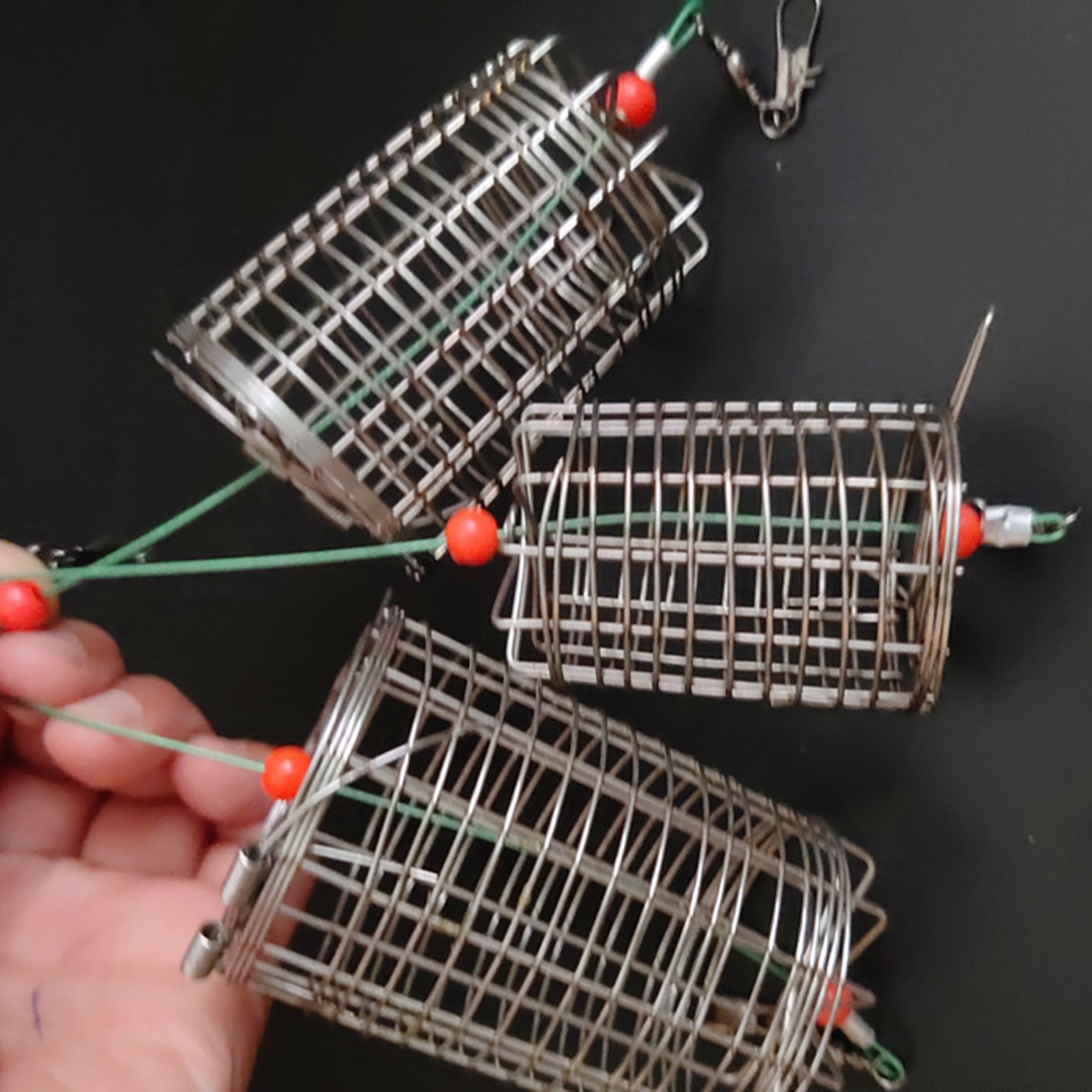 5x Solid Fishing Feeder Cage T - مراجعة Fishing Lure Topwater وسعره