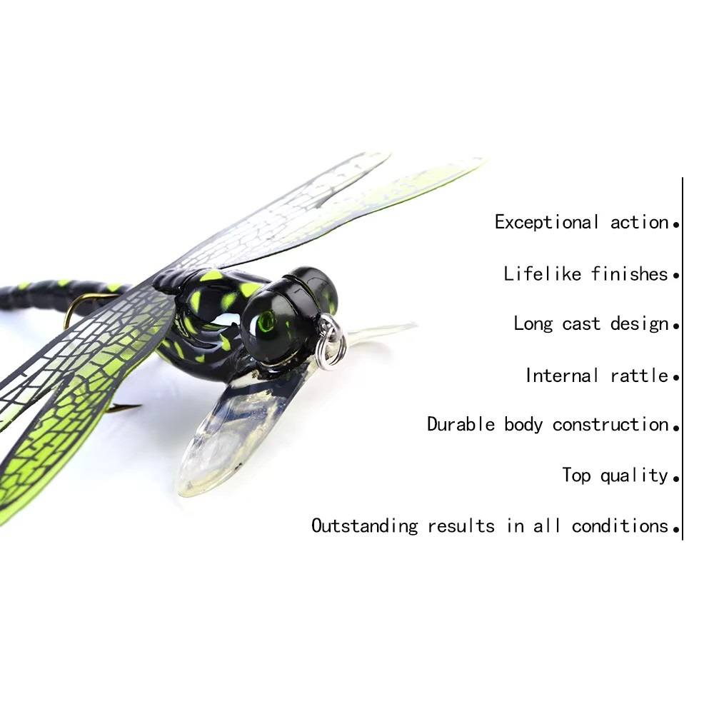 FTK 6g Topwater Dragonfly Dry  - مراجعة Fishing Lure Popper وسعره