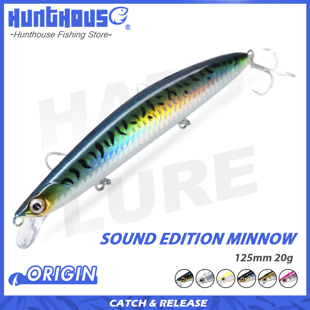 Hunthouse Sound Edition Minnow - مراجعة Fishing Lure Topwater وسعره