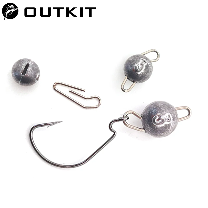 OUTKIT 10pcs/lot Lead Head Sin - مراجعة Fishing Lure Accessories وسعره