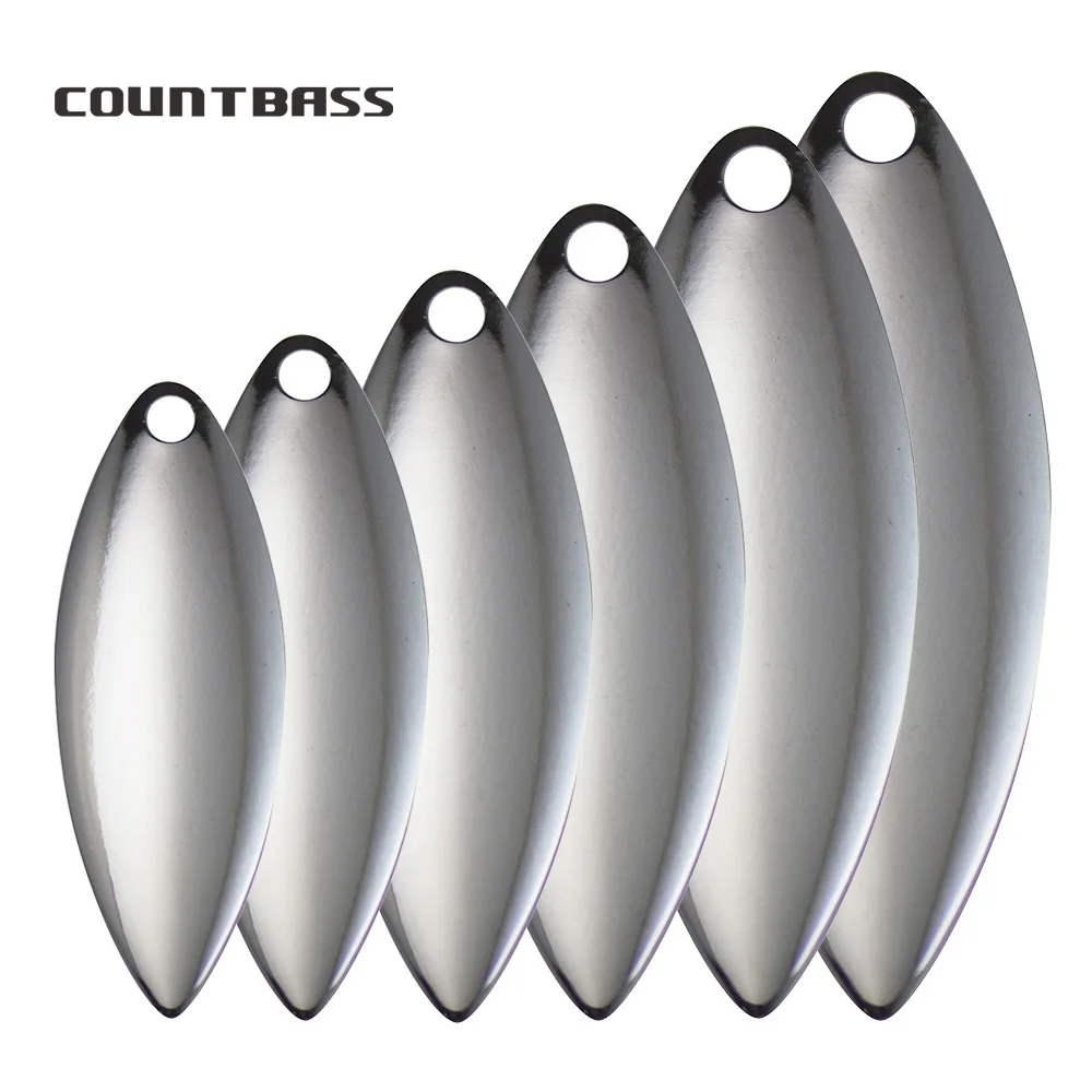 Countbass 50pcs Size 1-6 Nicke - مراجعة Fishing Lure Blade Bait وسعره