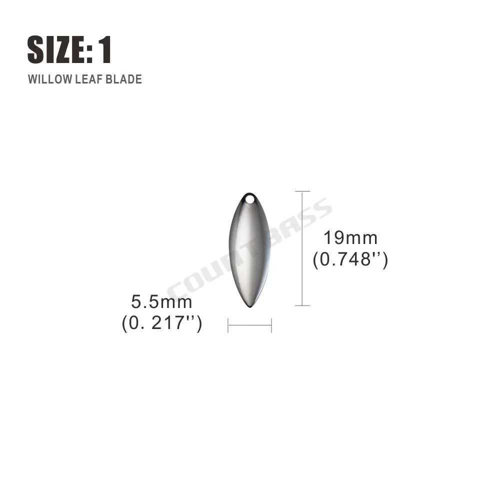 Countbass 50pcs Size 1-6 Nicke - مراجعة Fishing Lure Blade Bait وسعره
