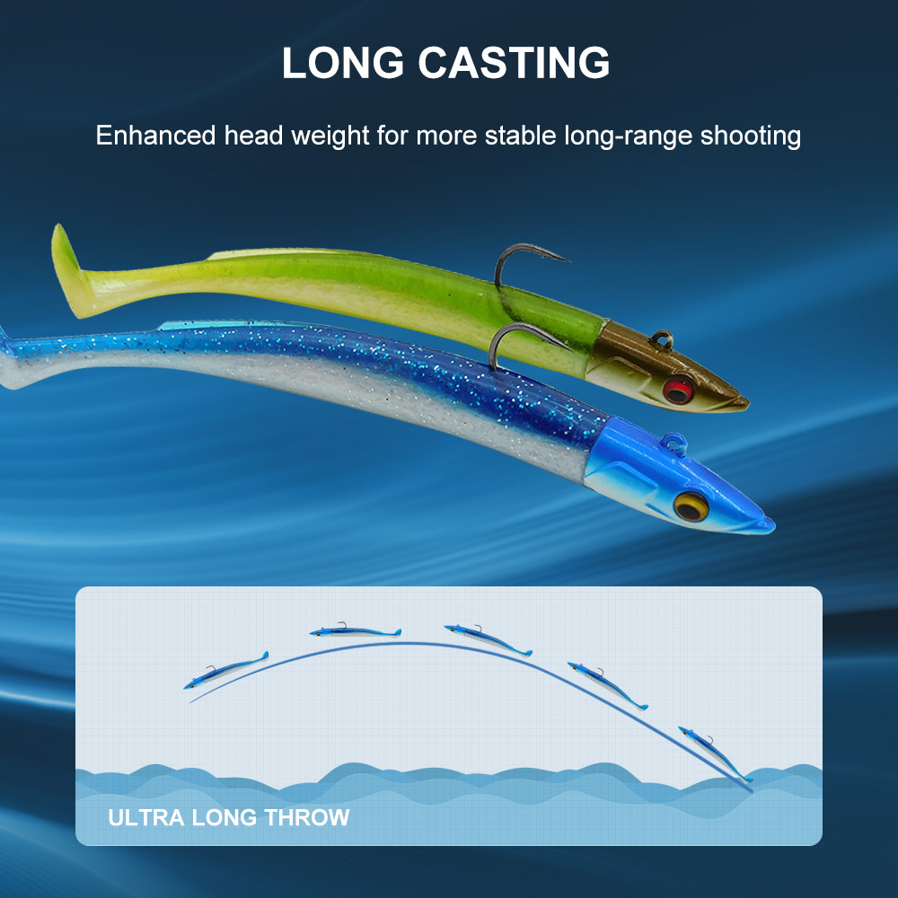 ESFISHING Soft Fishing Lures L - مراجعة Fishing Lure Soft Plastic وسعره