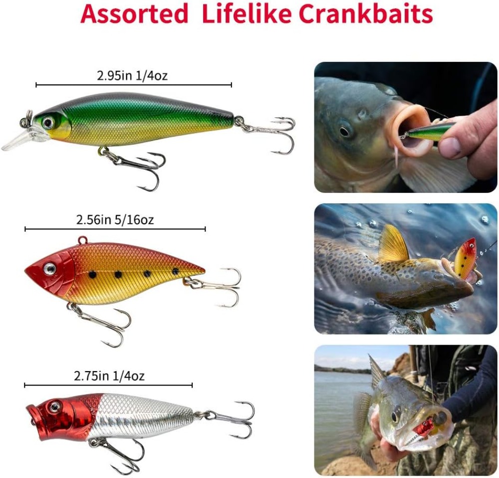 78Pcs Fishing Lures Kit for Ba - مراجعة Fishing Lure Spoon وسعره