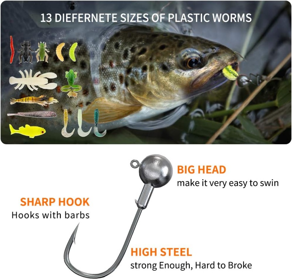 78Pcs Fishing Lures Kit for Ba - مراجعة Fishing Lure Spoon وسعره