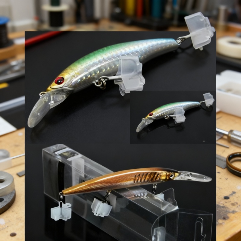 195Pcs Open Slot Treble Hook P - مراجعة Fishing Lure Soft Plastic وسعره