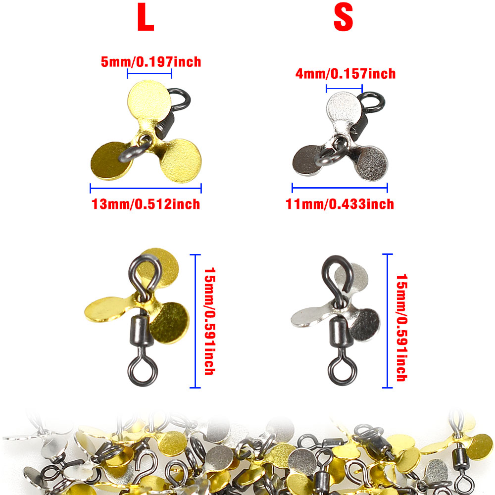 20Pcs Spiral Blade Fishing Pro - مراجعة Fishing Lure Blade Bait وسعره