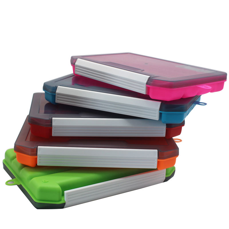 Six color single-layer inserte - مراجعة Fishing Lure Box وسعره