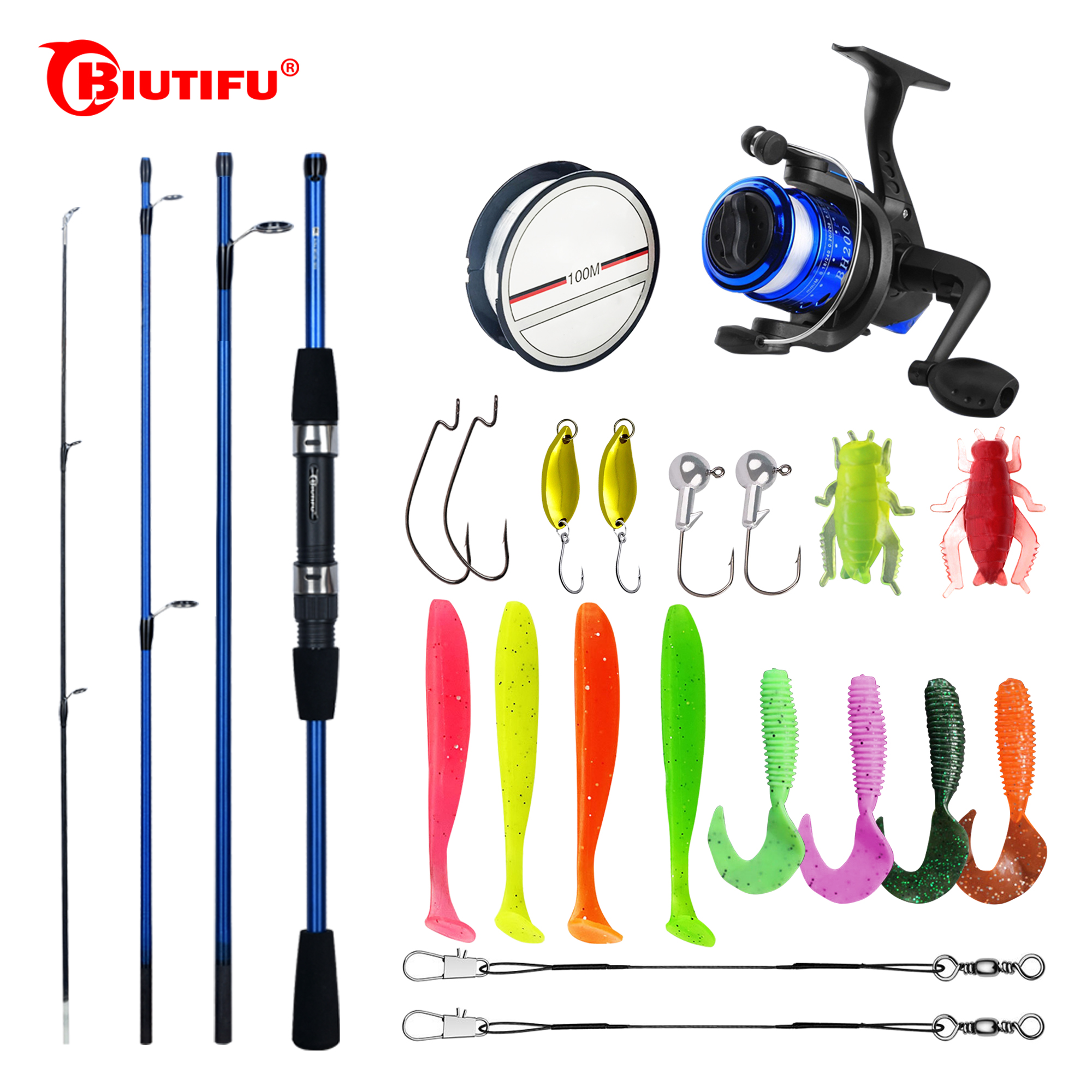 BIUTIFU Spinning Fishing Rod S - مراجعة Fishing Lure Spinner وسعره