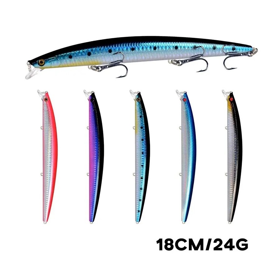 Laser Minnow Fishing Lure 18cm - مراجعة Fishing Lure Crankbait وسعره
