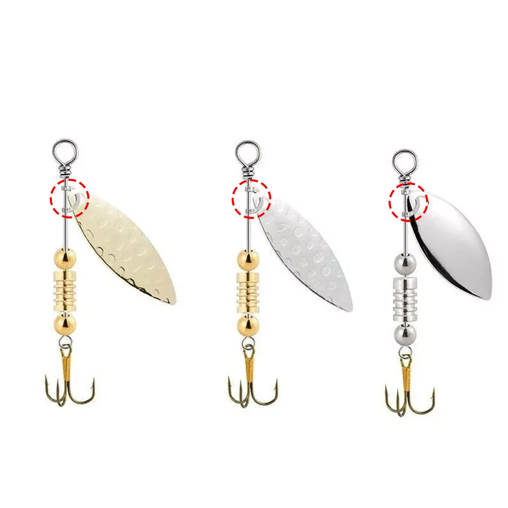 100pcs Fishing U Shaped Fixed  - مراجعة Fishing Lure Spinner وسعره