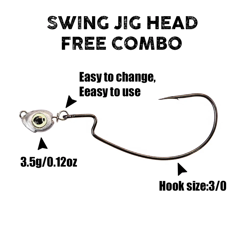 B&U Swing Jig head cheburashka - مراجعة Fishing Lure Jig وسعره