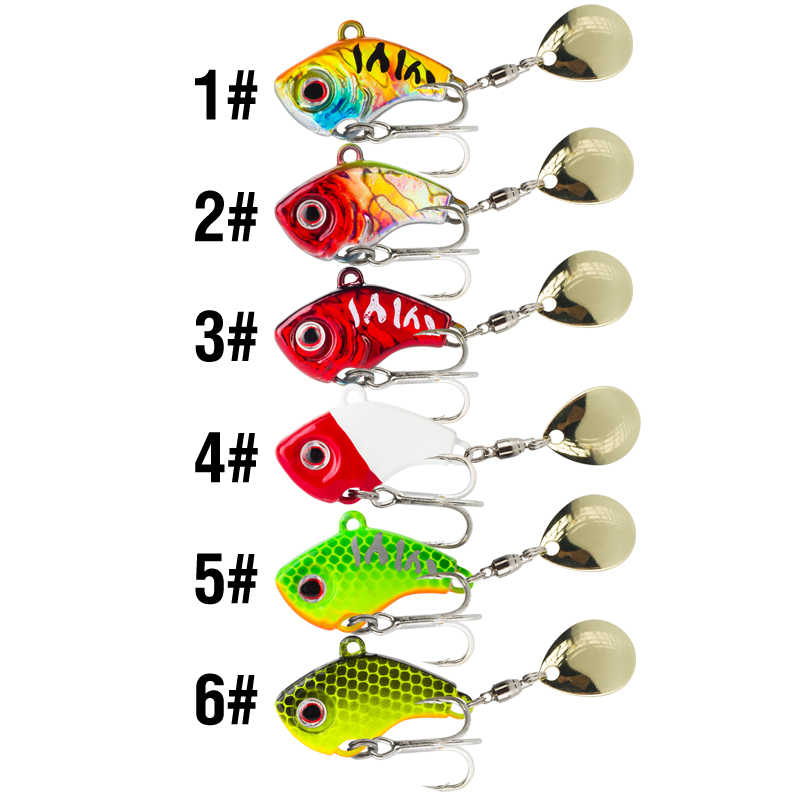 6PC 5g/7g/10g/14g/20g Rotating - مراجعة Fishing Lure Crankbait وسعره