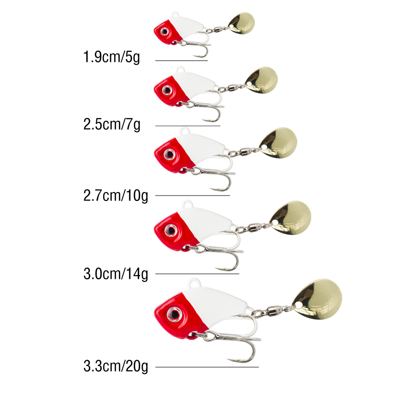 6PC 5g/7g/10g/14g/20g Rotating - مراجعة Fishing Lure Crankbait وسعره