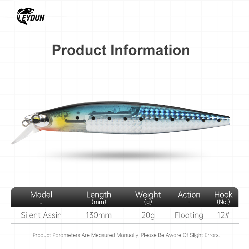 LEYDUN Floating Sea Bass Fishi - مراجعة Fishing Lure Blade Bait وسعره